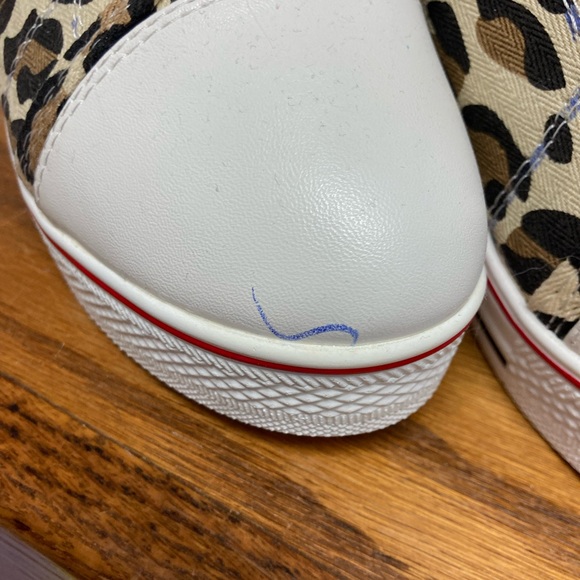 Wedges Converse-Style leopard print shoes - Picture 4 of 7